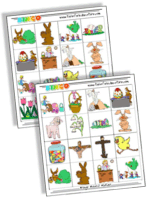 printable Easter bingo cards