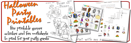 Halloween party activities to print