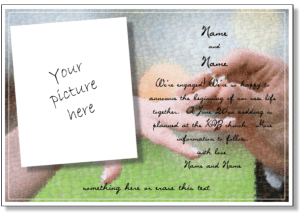 Print Postcards on Printable Engagement Announcements And Engagement Party Invitations