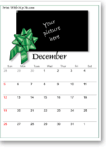 Christmas calendars to print