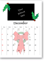 Christmas calendars to print