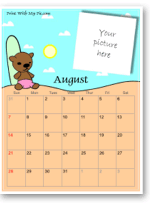cute calendar to print