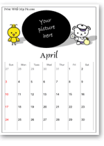 cute calendars for kids