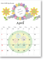 Calenders Print on Easter Calendars To Print