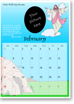 Easter calendar to print