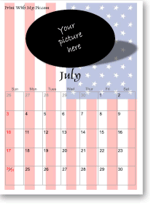 4th of July calendars