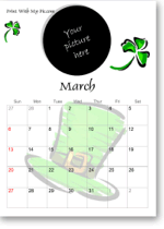 St. Patrick's Day calendar