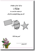 flower bouquet certificate background