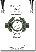cool, military style, medalion certificate template
