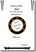 cool Father's Day certificate template