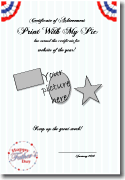 All American Dad certificate template
