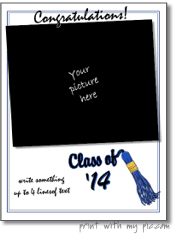 graduation photo frame to print