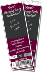 ticket invitation templates