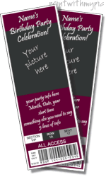 ticket invitation template