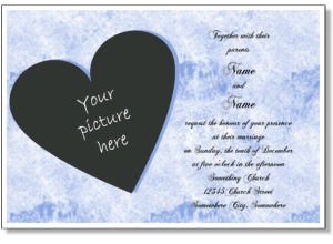 Wedding invitation announcement