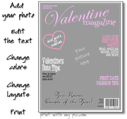 Valentine's cover template