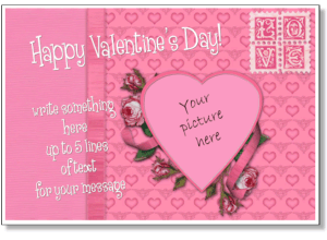 Valentines photo card