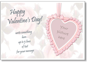 Love theme photo card