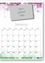 colorful calendar to print