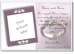 fun engagement card to print
