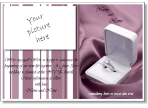 printable engagement announcement