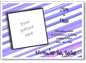 fun Save the Date card to print