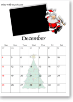 Christmas calendars to print