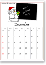 Christmas calendars to print