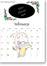 Easter calendars template