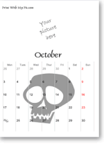 halloween calendars printable