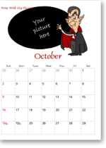 halloween calendar printable