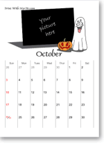 halloween calendars template