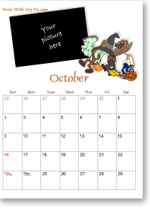 print halloween calendars