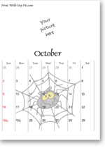 halloween calendar template