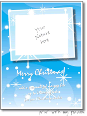printable christmas photo card