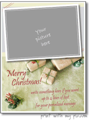 printable Christmas photo frame