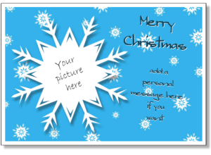 Christmas card templates, add your own photo, printable Christmas cards, flat cards, 5x7 ...