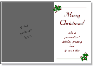 5x7 Card- Printable Card Printable Template Customizable Merry Christmas and Happy New Year Pine Leaves Frame Editable Card Template