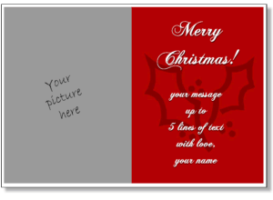 Christmas Card Templates Add Your Own Photo Printable Christmas Cards Flat Cards 5x7 Christmas Photo Frames Personalized Greetings