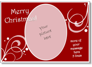 Christmas background graphics, 5x7 card template