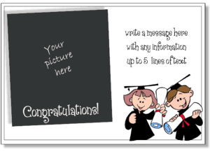 graduation announcement to print