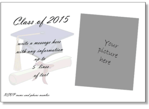 Printable Graduation Announcement Templates
