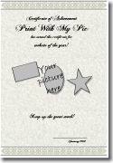 graduation photo certificate template