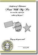 diploma template, official seal