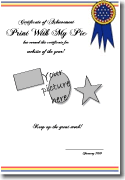 graduation border with ribbon