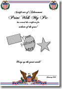 All American graduation certificate template