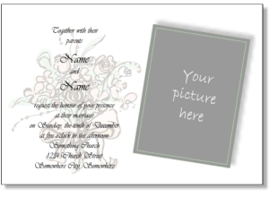 cute Wedding invitation card