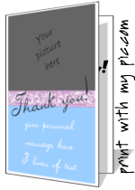 Thank You Card to print