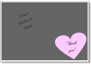 printable thank you response card