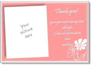 Printable, customizable thank you card templates